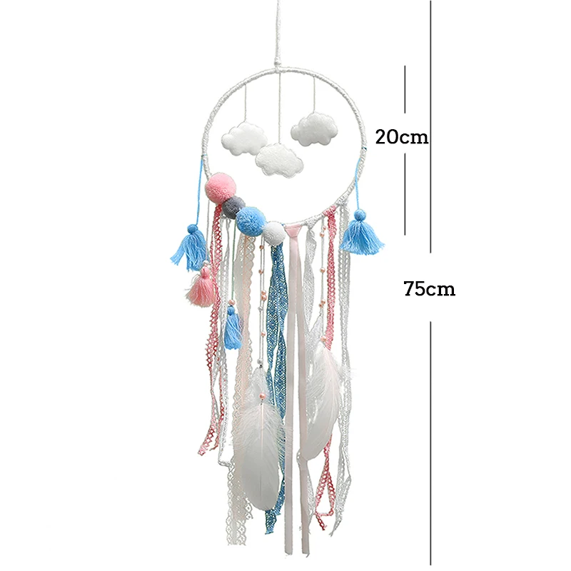 Подвеска в виде Ловец снов с семи конечными звездами креативный украшение белых