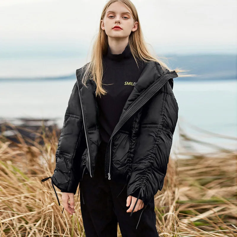 Fitaylor/зимняя теплая куртка на 90% белом утином пуху для женщин новое плотное пальто