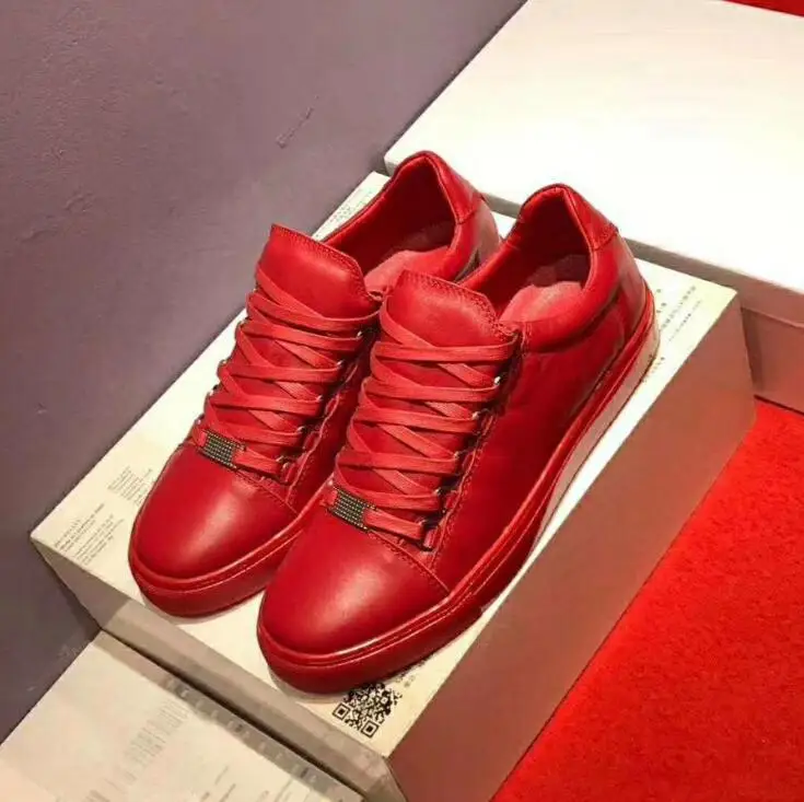 

TAFN men's Luxury Fashion Casual classic Genuine Leather Lace-up Sneakers Flat shoes sports shoes Running shoes