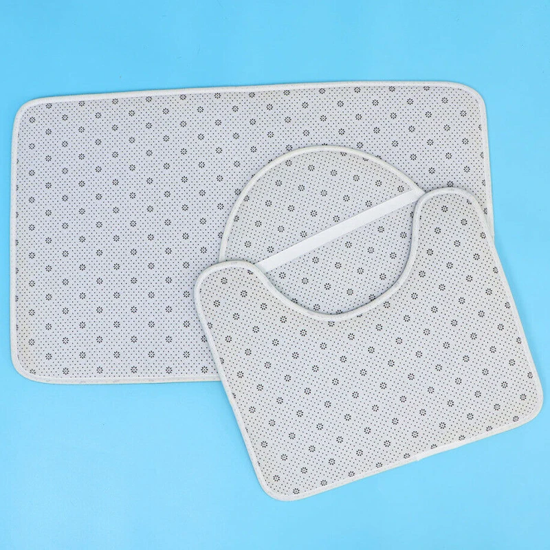 

3pcs/set Non-Slip Bath Mat Pedestal Rug Toilet Lid Cover Starfish Printed Doormats Bathroom Carpet Products Set Home Decor