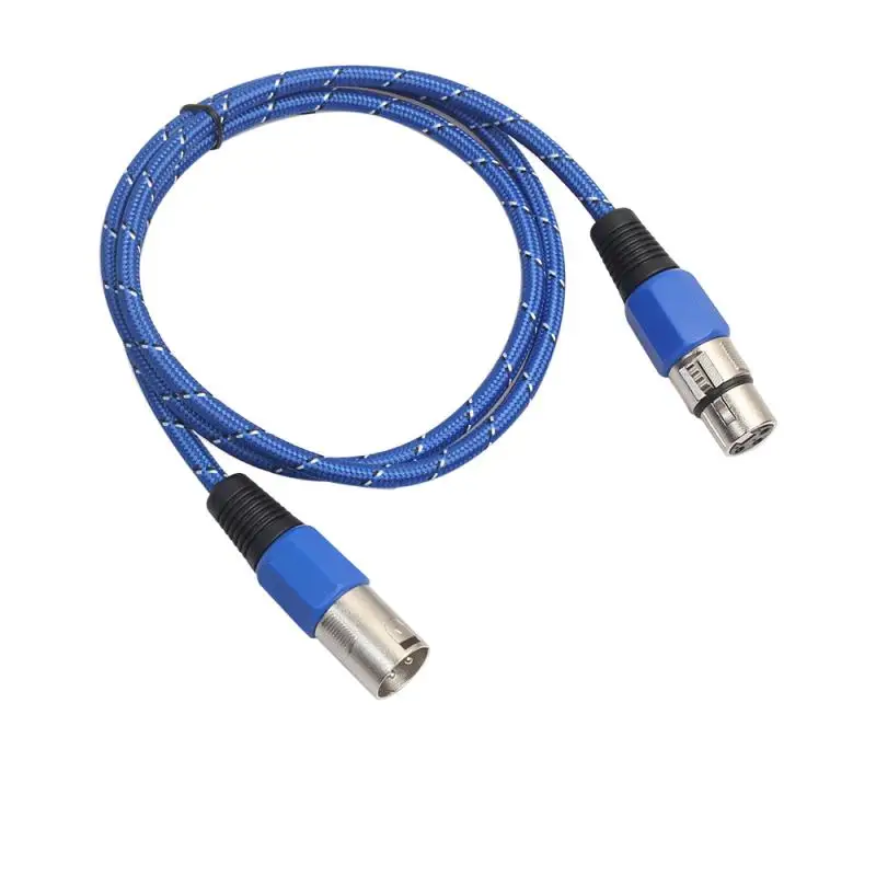 Прочный 1 м/1 8 м/3 м/5 м разъем для микрофона 3pin XLR папа мама аудио кабель нейлоновый
