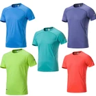 Зеленая Мужская футболка для бега для взрослых, синяя спортивная футболка с коротким рукавом и круглым воротником, мужские спортивные футболки, индивидуальное название, номер сделай сам