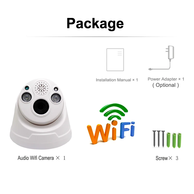 JIENUO Wi-Fi ip-камера 720P 960P 1080P Cctv, беспроводная камера видеонаблюдения, TF карта записи, инфракрасная двухсторонняя аудио домашняя камера