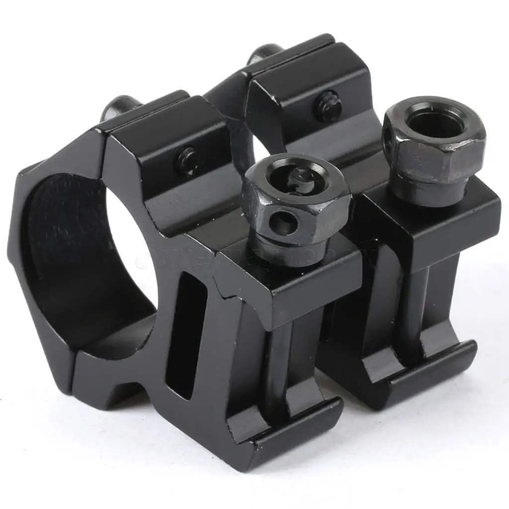 1Pair 2Pcs Tactical 1 Inch 25.4mm Ring Flat Top Medium Profile Scope Mounts Hunting Bottom 21mm Rail Dovetail Weaver Mount | Спорт и