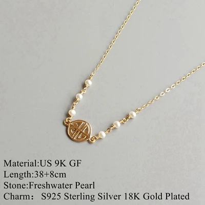 Pearl Silver charm LII Ji натуральный Танзанит жемчуг мулити чокер, несколько слоев ожерелье США 9K GF S925 серебро для женщин кулон нежное ожерелье - Цвет камня: Pearl Silver charm