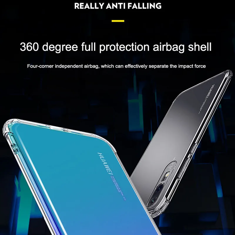 Мягкий силиконовый прозрачный чехол для Huawei Honor Enjoy 9E 9s 9 P Smart plus Y6 prime Y7 2019 Nova P30 lite Pro