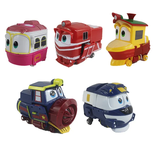 2020 Новый 6 видов 10 см робот поезда трансформации Kay поезд деформации вагон фигурка
