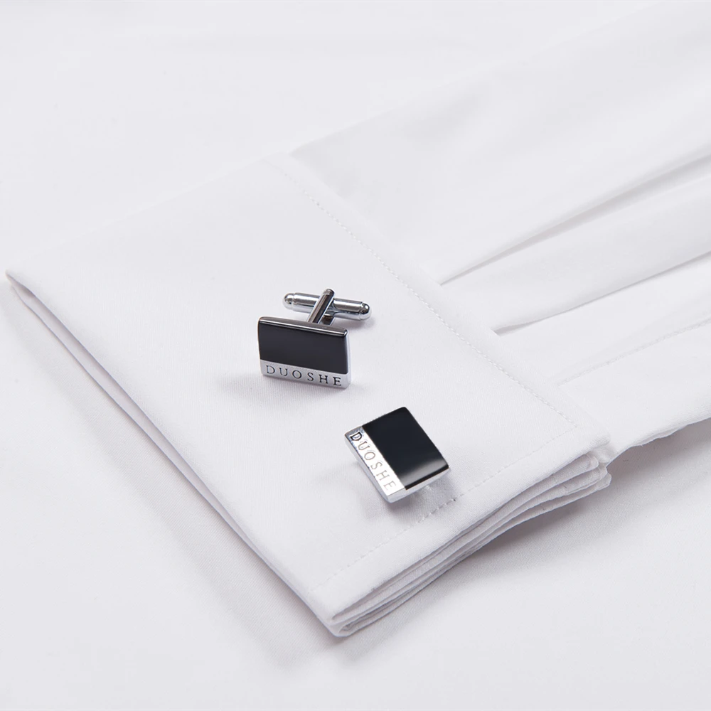 

2021 Plus Size 9XL10XL Men's Bamboo Fiber Wedding Cufflink Shirt Youth Loose Fashion White Long Sleeve Shirt Business Casual