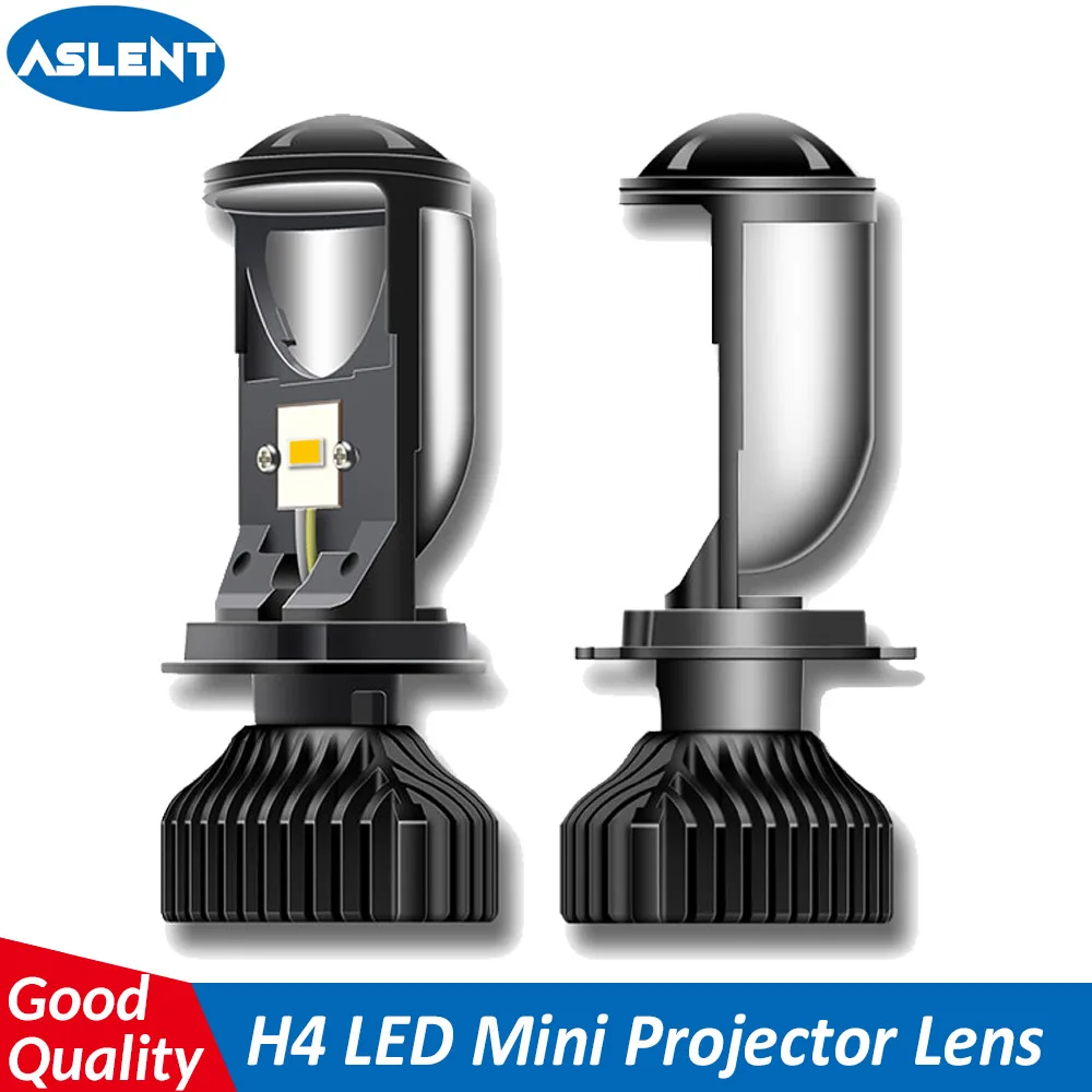 

ASLENT 70W/Pair 5500K H4 LED hi-lo mini projector lens headlight 12V 24V Automobles LED Bulbs LED Conversion Kit no astigmatic
