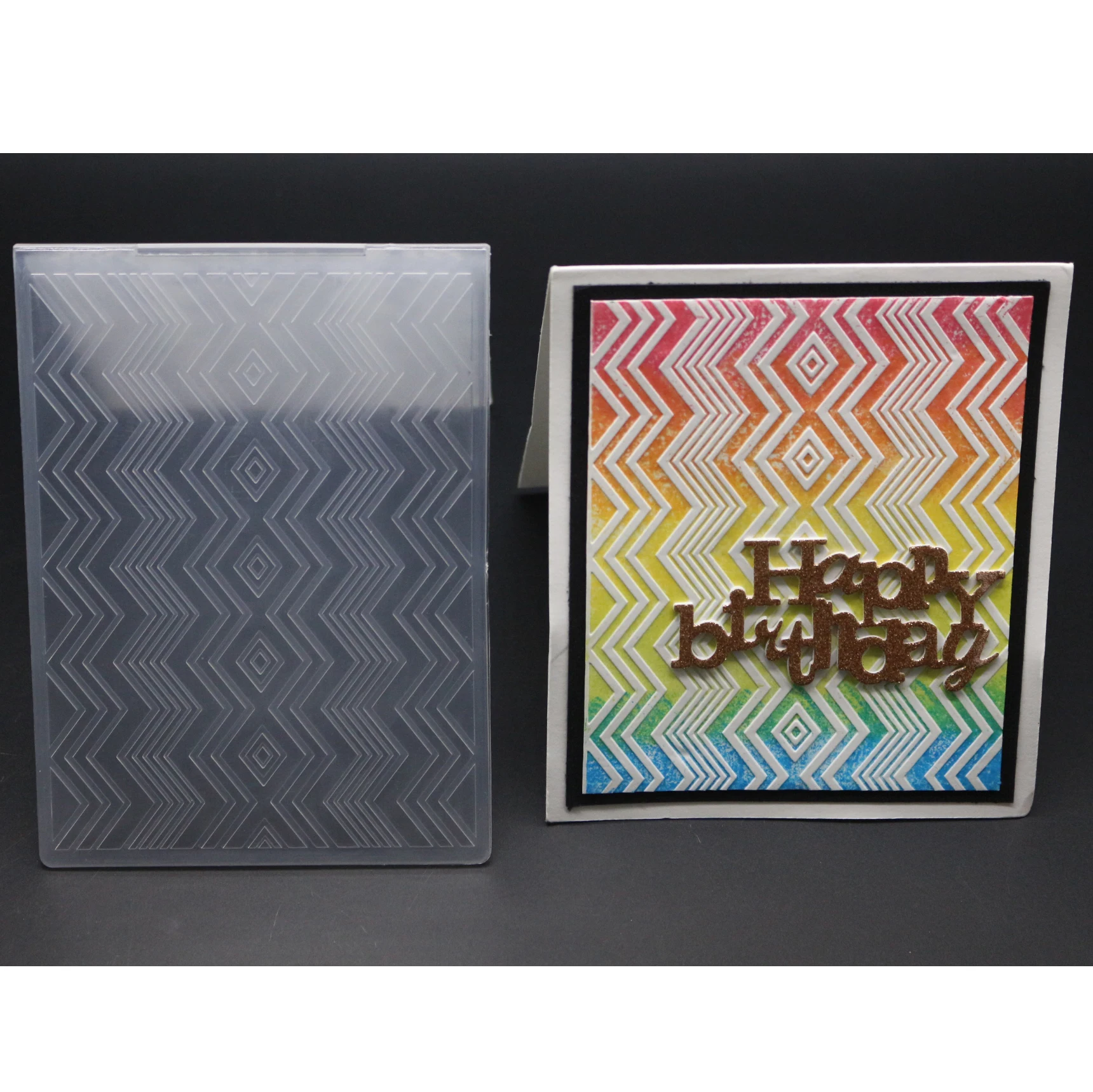 Пластиковые открытки для скрапбукинга папки тиснения 4 типа |