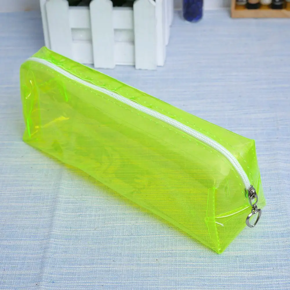 Узкие яркого цвета прозрачные пеналы для школьниц Kawaii lapis escolar astuccio scuola pencilcase