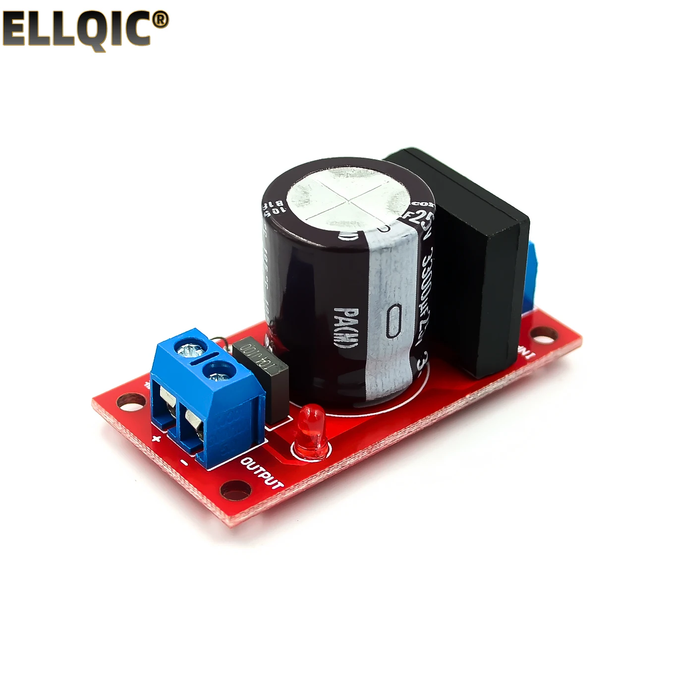 Rectifier Filter Power Supply Board 8A Amplifier Red LED Indicator AC-DC Single | Integrated Circuits