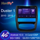 Магнитола NaviFly 7862, 6 ГБ + 128 ГБ, QLED, 1280x720, Android, все в одном, автомобильная интеллектуальная система для Renault Duster 1 2010 - 2015