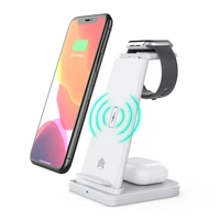 qi wireless charger detachable 10w fast charge mobile phone charging desktop stand for iphone samsung earphone smart watch