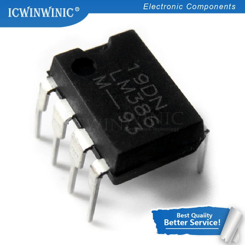 

10 шт. LM386N DIP8 LM386 DIP LM386N-1 LM386-1 Новый и оригинальный IC