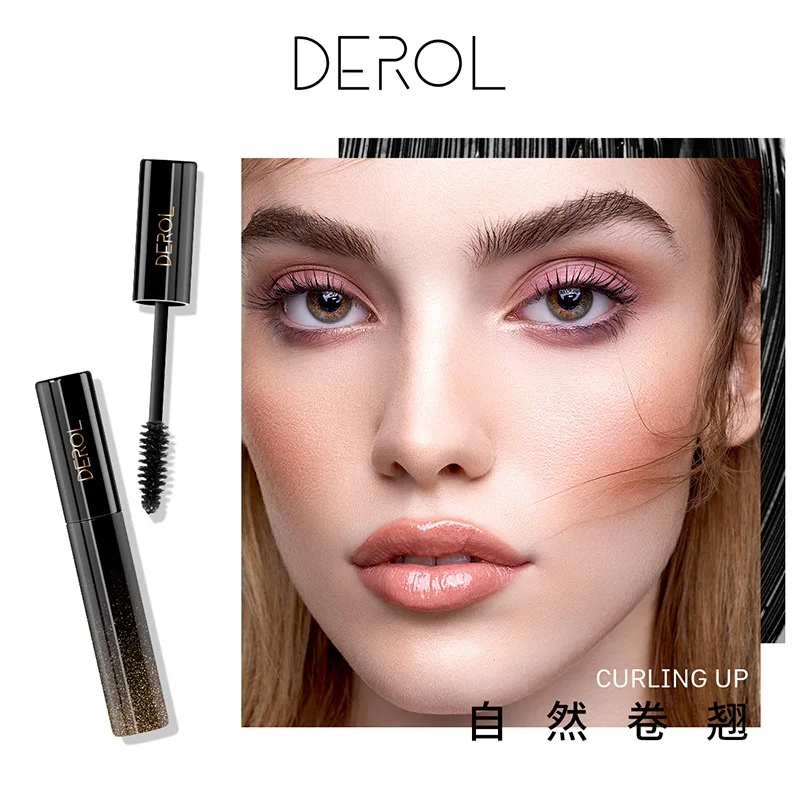 Тушь DEROL 4D для наращивания ресниц водостойкая быстросохнущая Удлиняющая Кисть