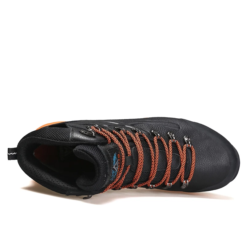 HUMTTO Leather Outdoor Sneakers for Men 2021 Waterproof Hiking Boots Trekking Shoes Camping Hunting Mens Mountain Tactical Boots