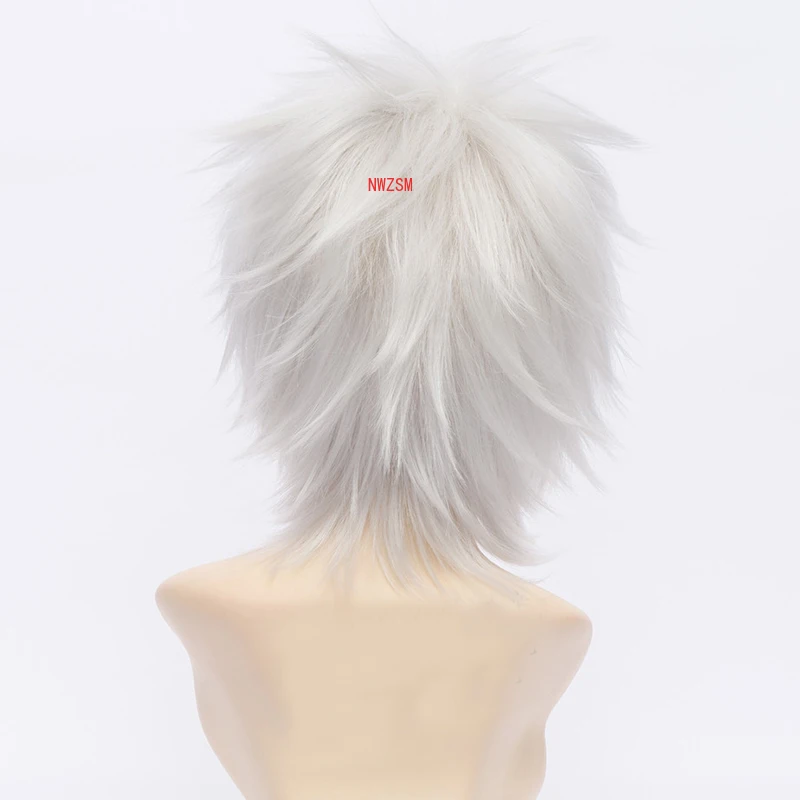Короткий мужской парик Hunter x Killua Zoldyck костюм для косплея ворсистые термостойкие