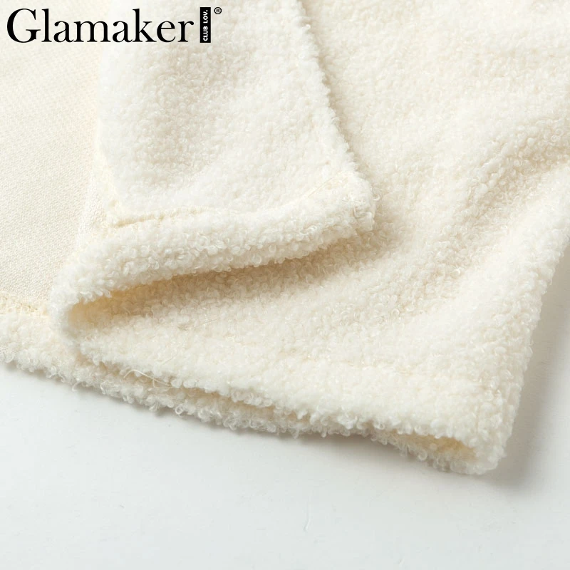 Glamaker, вязаный комплект из 2 предметов, короткий комбинезон и комбинезон, женский, осенний, мягкий, теплый, сексуальный, зимний, женский, плюс размер, Клубные Комбинезоны