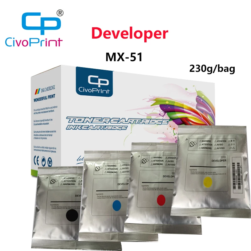 Civoprint 230 г/пакет совместимый разработчик MX-51 MX51 для sharp copier