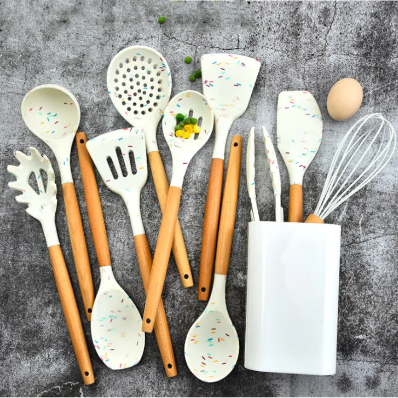 Силиконовые кухонные инструменты лопатка кисть для взбивания яиц набор кухонных