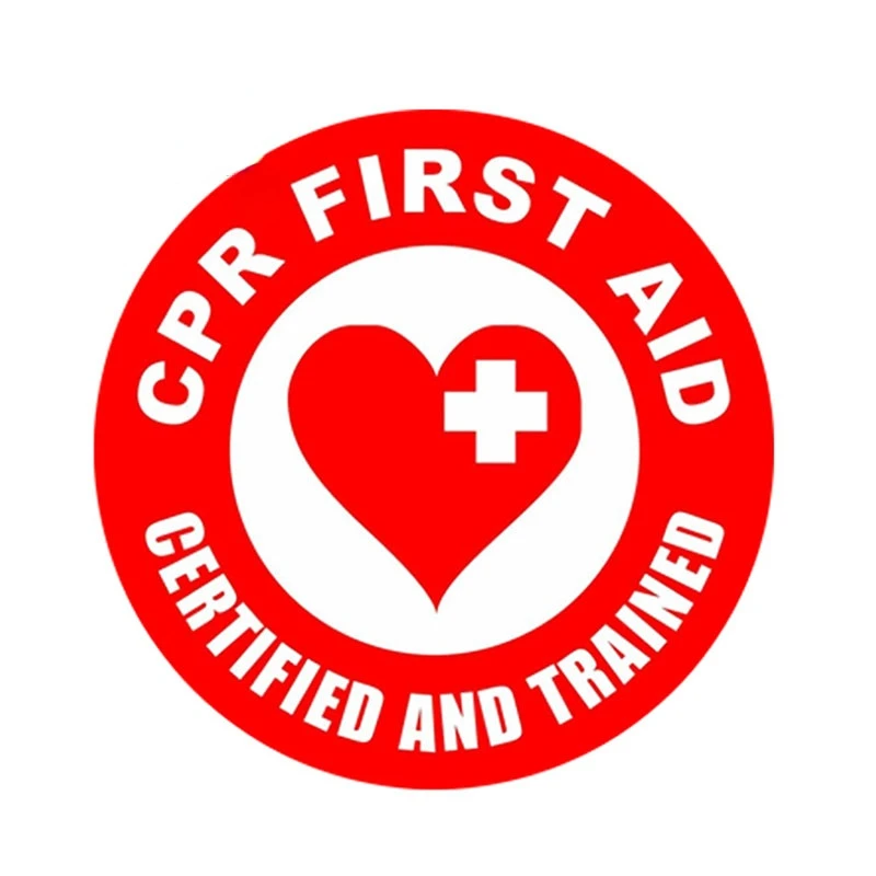 

13x13cm High Quality Reflective CPR First Aid Car Sticker AED EMT Rescue Firefighter Paramedic Car Window Decal Decor