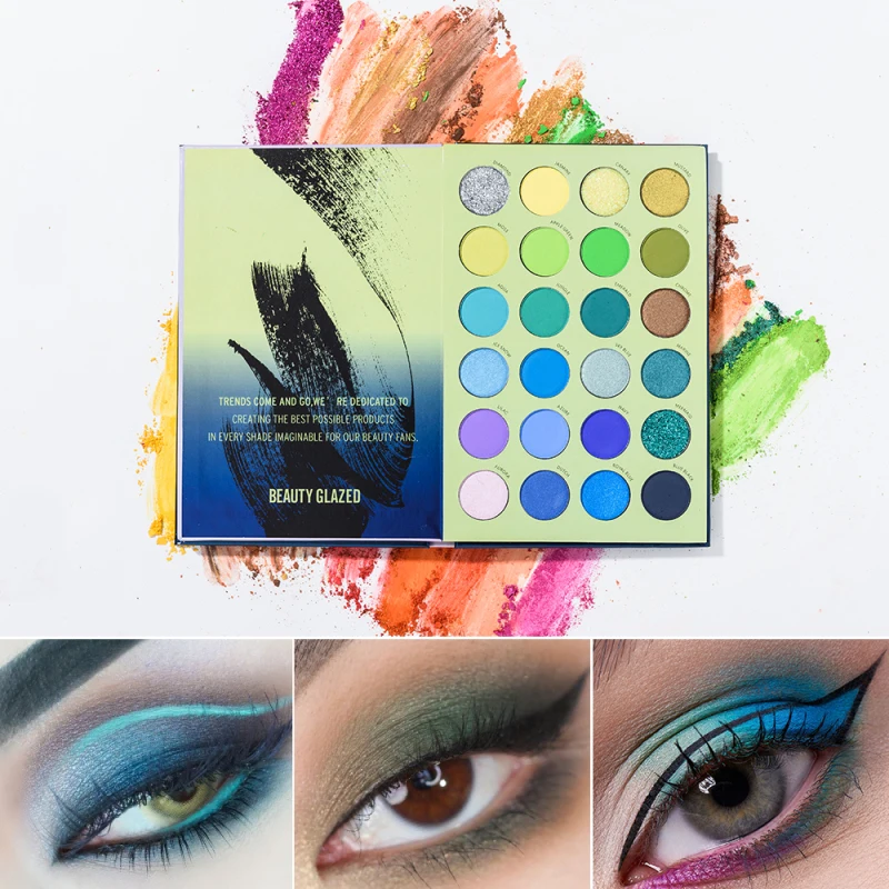 Тени для век Beauty Glazed матовые перламутровые 72 цвета |
