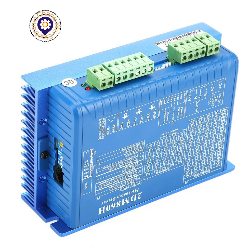 Motorista 2dm860h do Motor Deslizante de Digitas 2dm860 2.1a8.4a 2490v ac & dc Universal para o Motor Deslizante da Série Nema 34 2dm860h 2-fase Acionador do motor