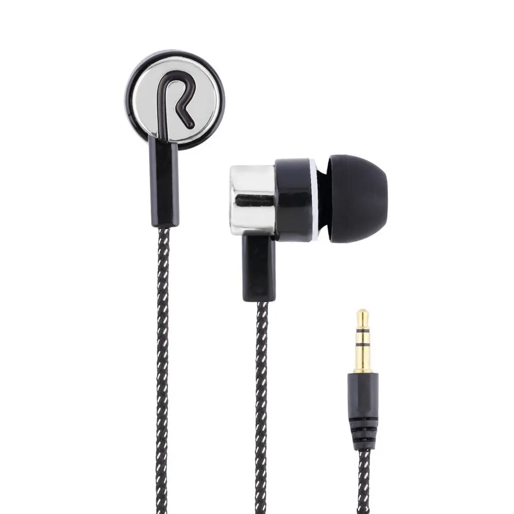 

Fashionable In-Ear Stereo Earphone Braided Wire Headset Music Reflective Line Decoration Comfortable Sport Earphone