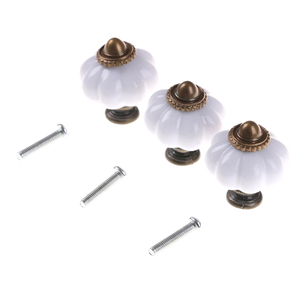 1P Металлические Пластиковые винтажные стильные дверные ручки шкаф ящик комод