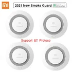 Пожарная сигнализация Xiaomi MI 2021, звуковой визуальный датчик дыма, охранный удаленный MiHome APP, смарт-управление, пожарная сигнализация, рабочий шлюз 3