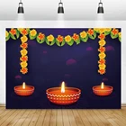 Laeacoo Diwali фестиваль настенный градиент Цвет фон свеча фон для фотосъемки в горошек Цветочный фото фон