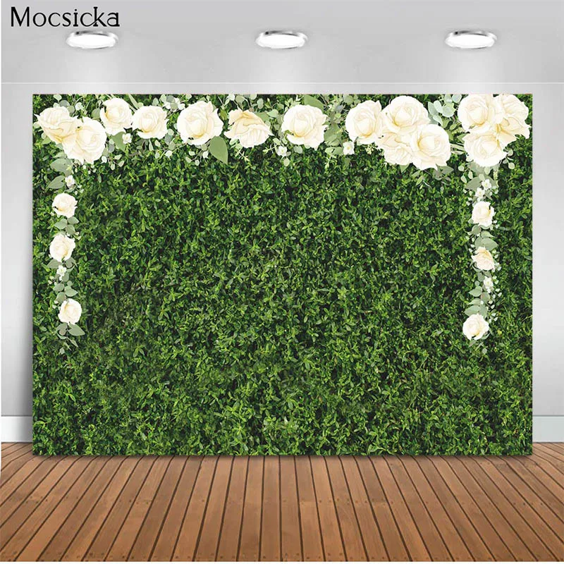 

Mocsicka Baby Shower Background Lawn Flower Background Decoration Style Child Portrait Photo Background Photography Banner