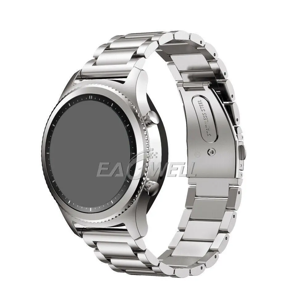 Ремешок для часов из нержавеющей стали для huawei Watch GT/2 Pro 22 мм Универсальный сменный Браслет ремешок для samsung gear S3 Frontier