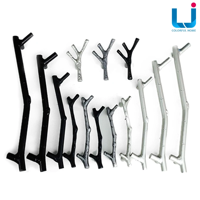 1 шт. креативные европейские Простые кухонные шкафы ветка дерева ручки дверные