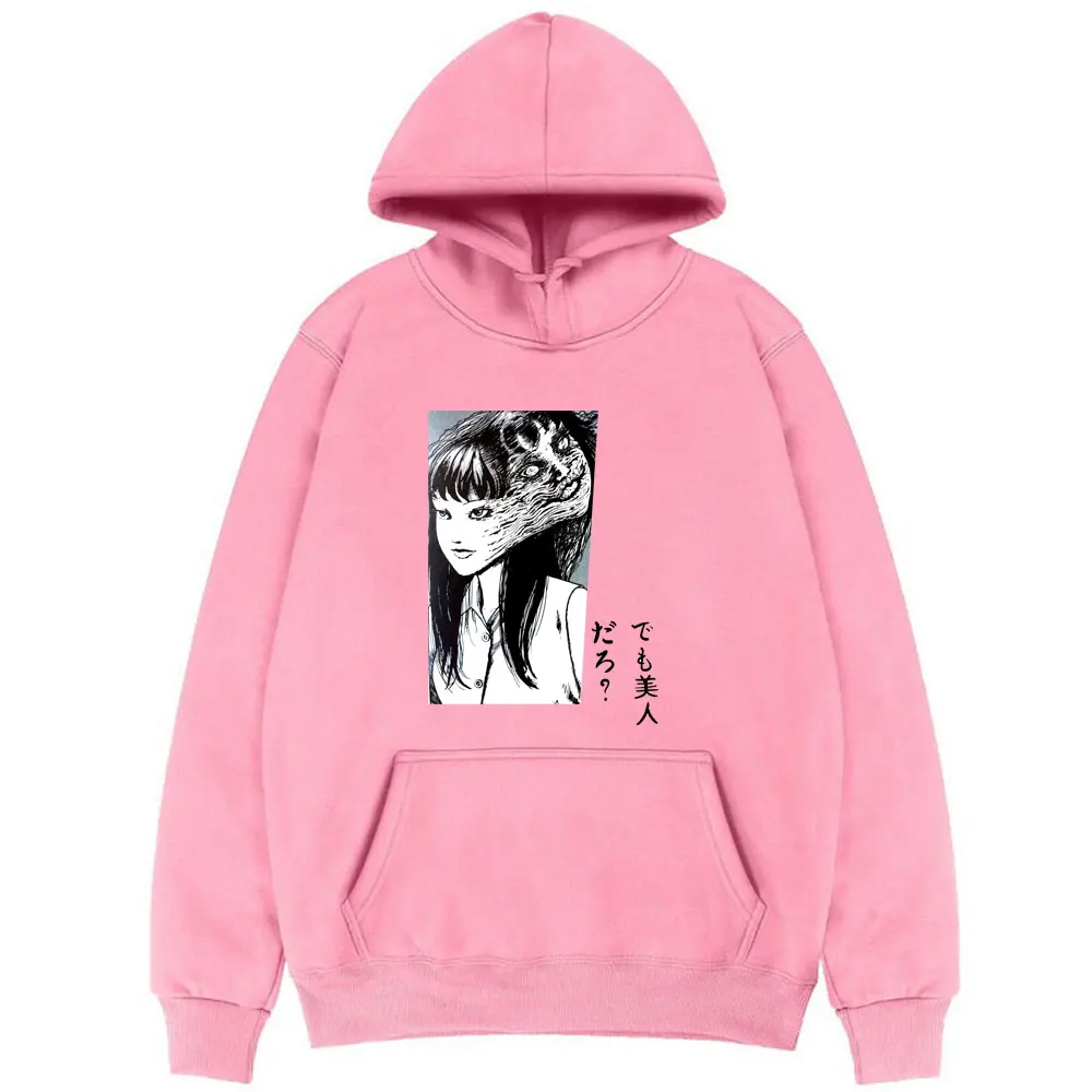 

Tomie Junji Ito Harajuku Print Hoodie Sweatshirt Men Hoodies Horror Manga Uzumaki Evangelion Akira Shintaro Kago Hooded Pullover