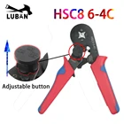 Обжимные клещи Hsc8 6-4C, саморегулирующиеся мини-обжимные щипчики 0,25-10 мм2, обжимной инструмент, Мультитул, Ручные плоскогубцы awg 23-7