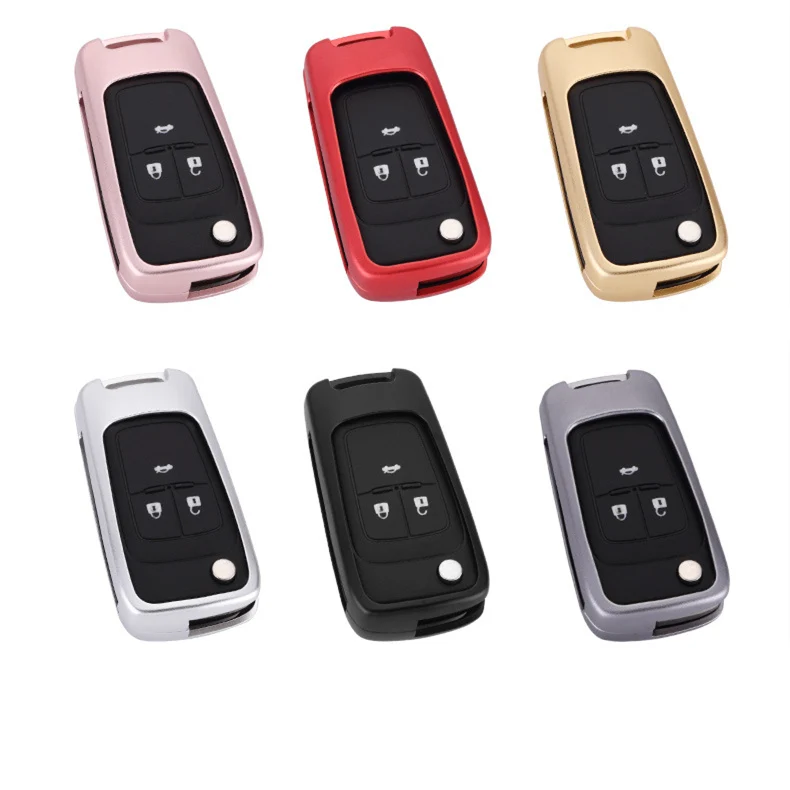 Car Key Protection Case Cover Protect Covers Aluminum Alloy For Buick New Excelle GT GL8 Chevrolet Malibu Folding 2 3 4 Bottons |