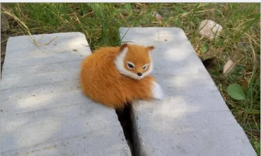 Sleeping fox WYZHY моделирование лиса фотографии реквизит для фотосессии гостиная украшения офиса до отправьте друзьям и детям подарки на высоком каблуке 12 см - Цвет: Sleeping fox