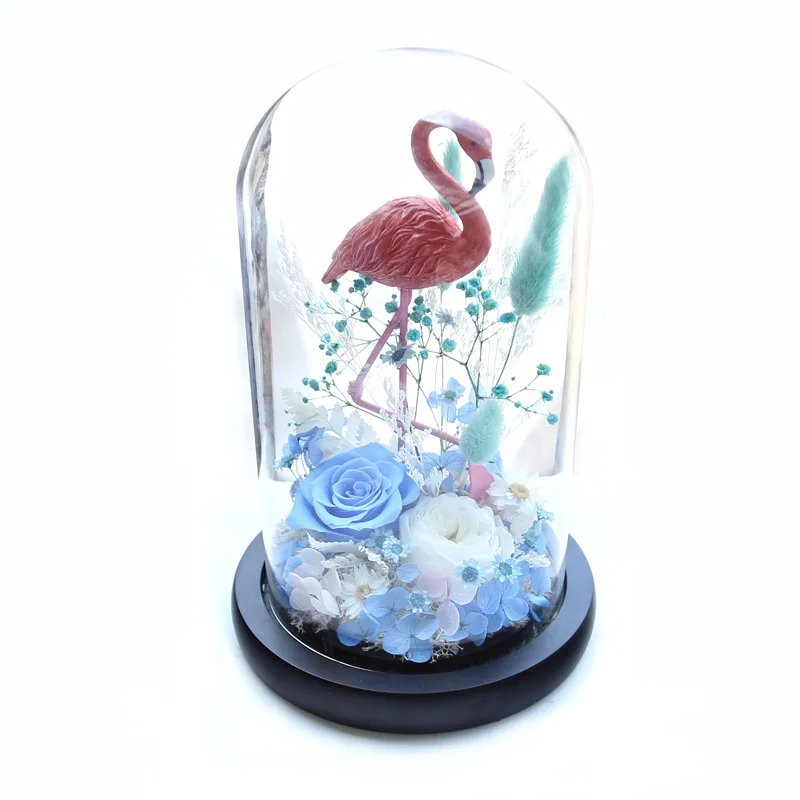 Рождественский подарок Волшебная кукла сохраняющая розы в стекле