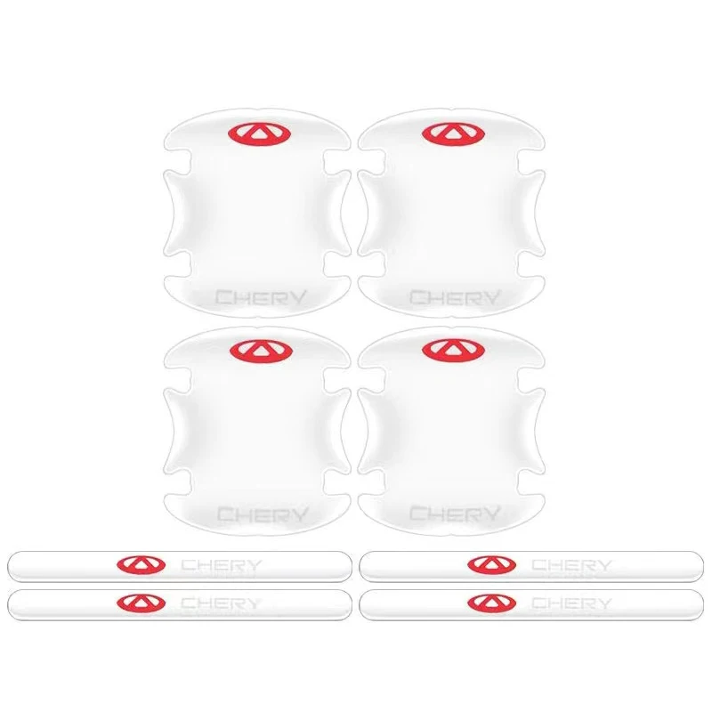 

8PCS Car Door Handle Bowl Protection Stickers For Chery Fulwin QQ Tiggo 3 4 5 7 T11 A1 A3 A5 PRO 8 Auto Anti-Scratch Accessories