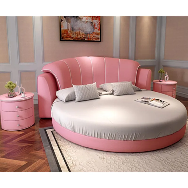 Мебель для спальни современный дизайн большой размер Двойная кожа вокруг