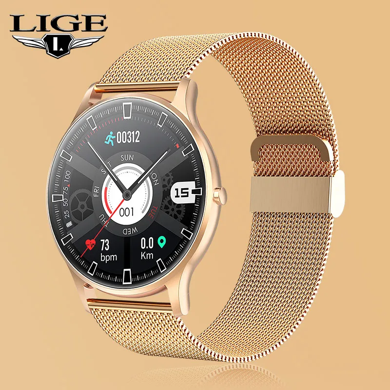 

LIGE Smart Watch Men Sport Bracelet Fitness Tracker Clock Man's Watches IP67 Waterproof Heart Rate Monitoring Women's Smartwatch
