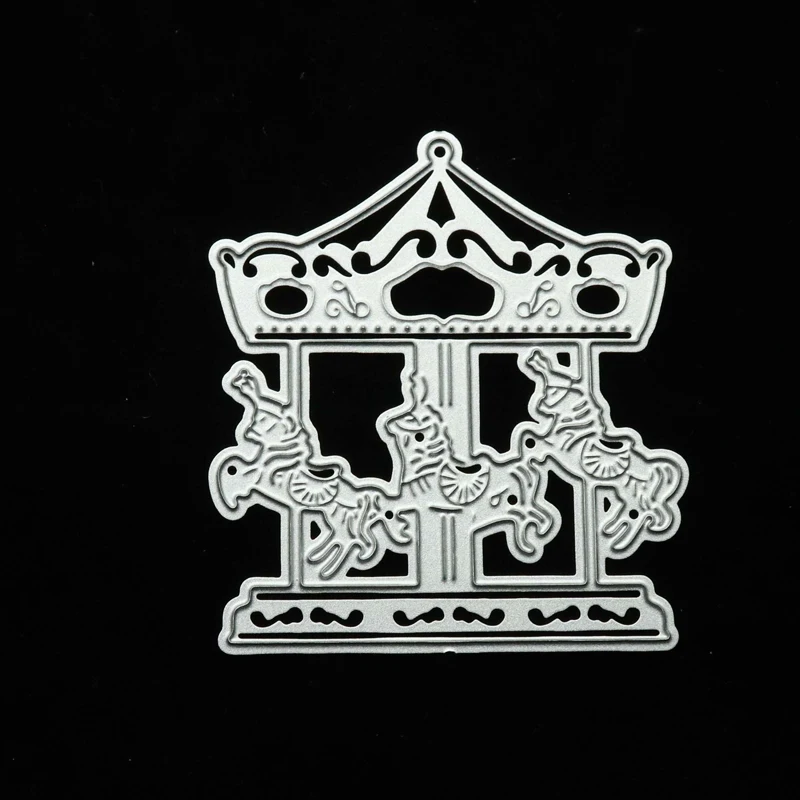 

JC New Design Metal Cutting Dies Carousel Pavilion Scrapbooking DIY Punch Blade Card Make Stencil Craft Mold Mould Decoration