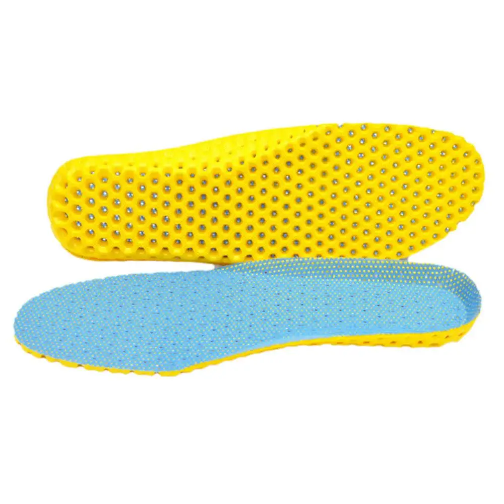 light blue Растягивающийся дезодорант, дышащие ортопедические стельки для обуви, подушки для бега, стельки для обуви, однотонный plantillas para los pies, спортивный поезд - Цвет: light blue