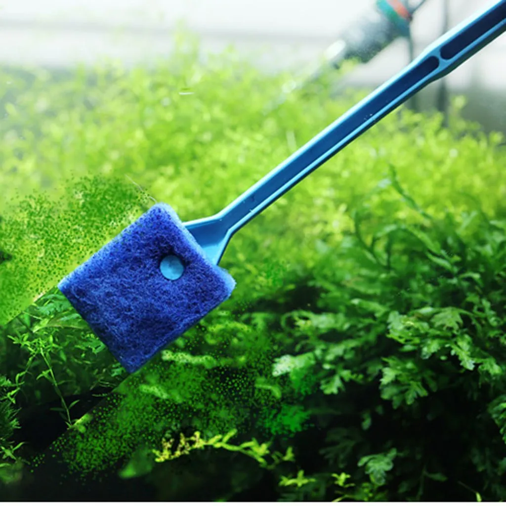 1 шт. щетка для чистки аквариума Пластик губка аквариум Стекло инструмент очистки