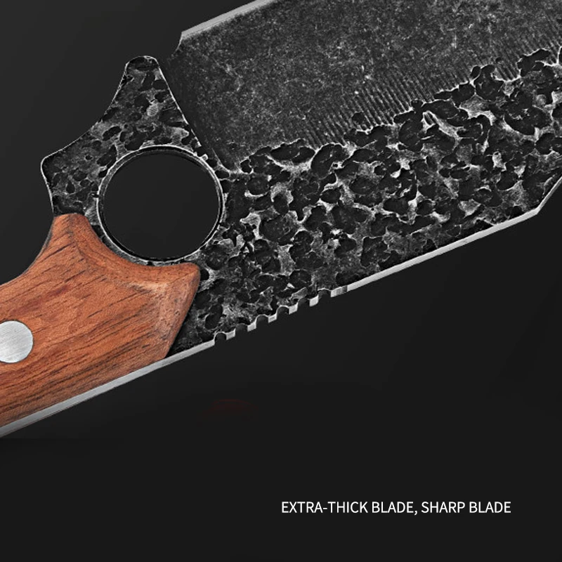 5Cr1 5mov нож шеф-повара из нержавеющей стали с узором молотка для мяса мясника