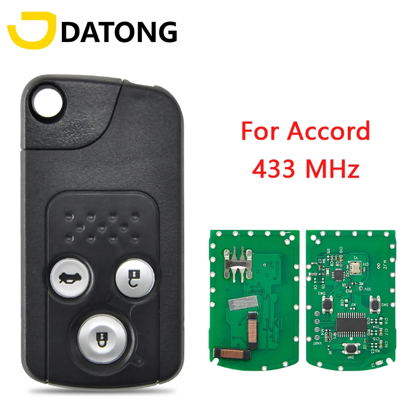 Datong World Car Remote Control Key For Honda Accord 434MHz Auto Replace Smart Keyless Promixity Card | Автомобили и мотоциклы