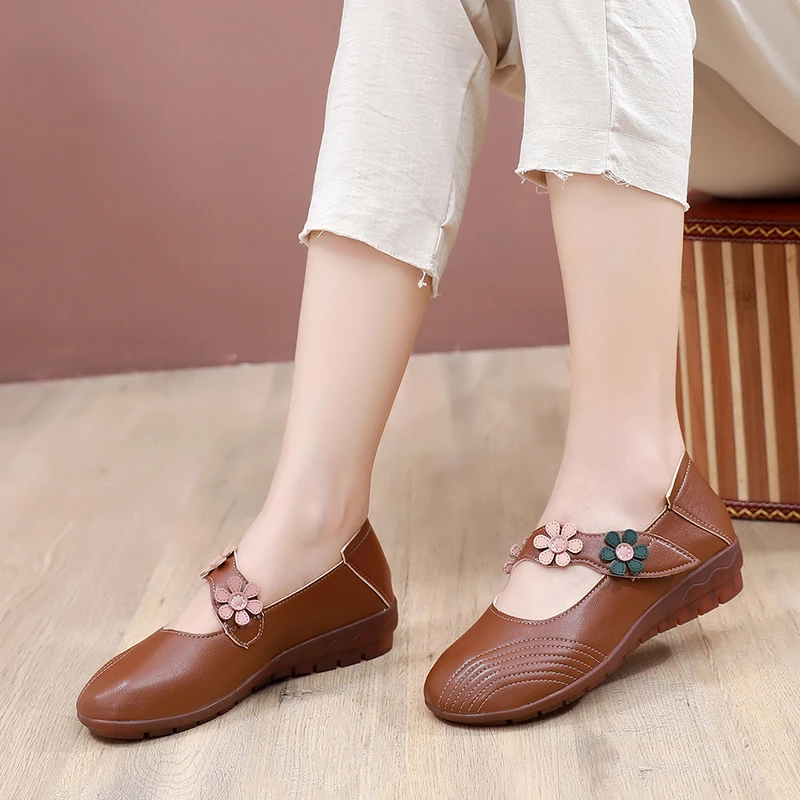

Soft Bottom Women Flats Mother Shoes Comfort Oxford Shoes For Women Shoes Women Loafers Moccasins zapatillas mujer