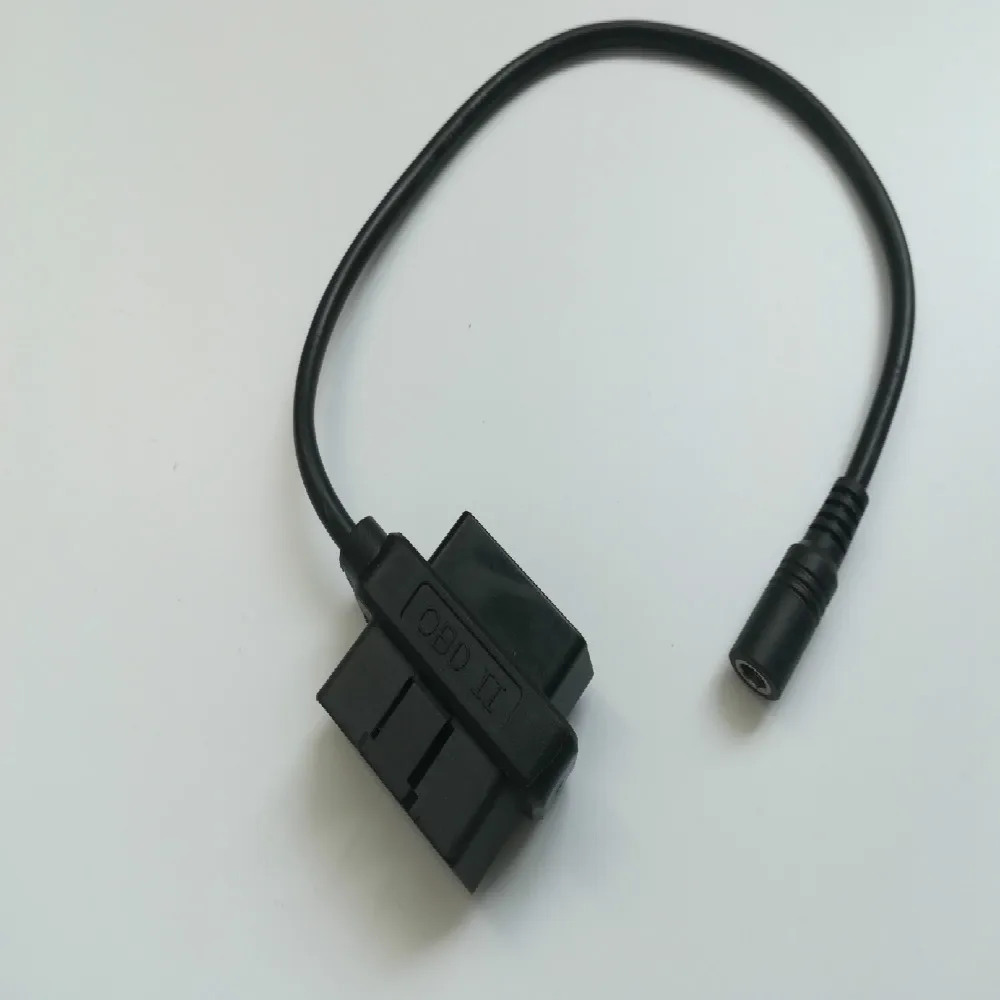 

OBD male-female integrated car OBDII to DC5.5 data docking wiring harness cable